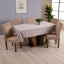 Ver imagem 1 de Toalha de Mesa Brisa 1 Peça 1,45m X 1,40m 4 Lugares 100% Poliéster Tecido Oxford Cor:marrom