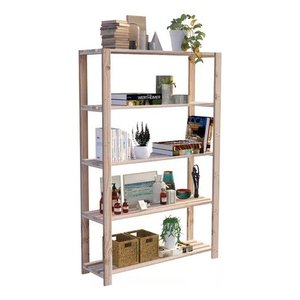Estante Livro Suporte Parede para Livros Vitrine Biblioteca Technox Marron
