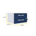 Ver imagem 1 de GAVETEIRO AÉREO 2 GAVETAS PANDIN MAXXI - AZUL/CINZA MXG02