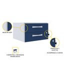 Ver imagem 2 de GAVETEIRO AÉREO 2 GAVETAS PANDIN MAXXI - AZUL/CINZA MXG02