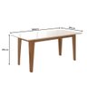 Mesa para Sala de Jantar 160cm Retangular Tampo Chanfrado Liz Poliman - 2