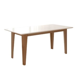 Mesa para Sala de Jantar 160cm Retangular Tampo Chanfrado Liz Poliman
