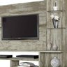 Painel Home para TV 42 Polegadas com Prateleiras de Vidro Vanilla Jupiter - 3