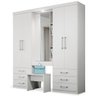 Guarda-Roupa Camarim 5.7 com Banqueta Branco - 1