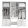 Guarda-Roupa Camarim 5.7 com Banqueta Branco - 3