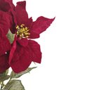 Ver imagem 3 de Buquê de Flores Artificiais Poinsétia Decoração de Natal 50cm