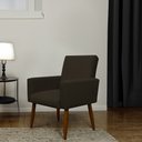 Ver imagem 6 de Kit 2 Poltronas Decorativa Nina Cadeira Escritório:marrom