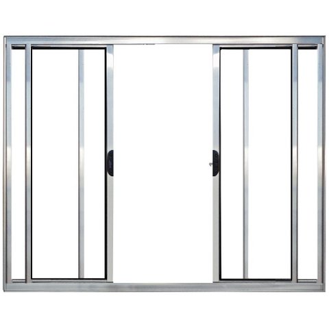 Janela Vitro 4 Folhas Alumínio Brilhante 1.00 x 1.50 Modular