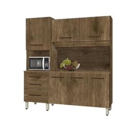 Armário para cozinha com 6 portas e 3 gavetas com amplo espaço interno México Ferrara - 1 Armário para cozinha com 6 portas e 3 gavetas com amplo espaço interno México Ferrara - 1