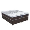 Cama Box + Colchão Gazin Queen Size Molas Ensacadas Soft Pillow Euro In New York One Face - 1