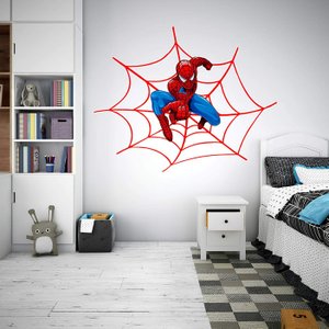 Adesivo de Parede Homem Aranha Mod05:60 X 47 Cm