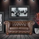 Ver imagem 6 de Sofá 2 Lugares Sala de Estar Chesterfield Pés Madeira Couro Tabaco Brilho - Gran Belo