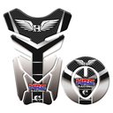 Ver imagem 1 de Protetor Tanque e Bocal Adesivo Moto Honda Racing até 2017 Preto Preto