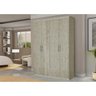 Guarda-roupa Roupeiro 4 Portas Suede 100% Mdf Argila Touch Gabrielli - 4