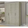 Guarda-roupa Roupeiro 4 Portas Suede 100% Mdf Argila Touch Gabrielli - 1
