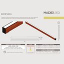 Ver imagem 6 de Luminária de Teto Led Nevada 36w 4000lm Madeira Maciça