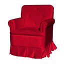 Ver imagem 3 de Poltrona Amamentação com Puff Laura Veludo Vermelho - Lm Decor