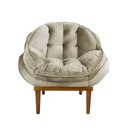 Ver imagem 3 de Kit 2 Poltronas Decorativa Confort Veludo BEGE SKY MOBILE