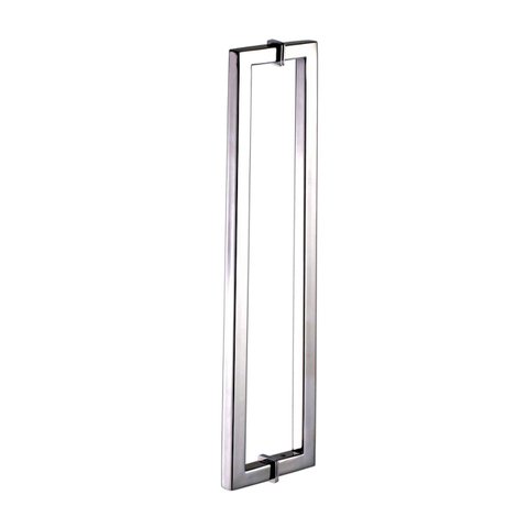 Puxador Duplo Box Banheiro 30cm Aço Inox Stainless