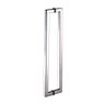 Puxador Duplo Box Banheiro 30cm Aço Inox Stainless - 1