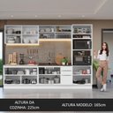 Ver mais imagens de Armário de Cozinha Completa 310cm Stella Madesa 03 Branco