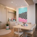 Ver imagem 3 de Quadro Canvas Abstrato Chevron Zig-zag 90x60cm Mold Branca