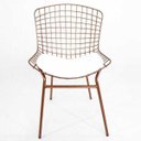 Ver imagem 2 de Cadeira para Cozinha Bertoia Cobre Assento Branco Tubular - Direto de Fábrica