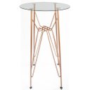 Ver imagem 6 de Conjunto de 2 banquetas bertoia COBRE e mesa birtrô COBRE com vidro - Poltronas do Sul