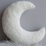 Kit Almofadas Quarto Bebê Estrela Nuvem Lua Sherpa Palha 3 Peças - 3