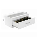 Ver imagem 5 de Caixa de Lenha para Fogão a Lenha 1 Gaveta 82cm Branco - Completa Móveis