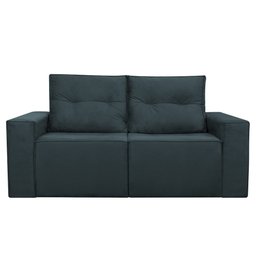 Sofá 2 Lugares Onix 1,80M para Sala Confortavel Sued Herrero:Azul Marinho - 2