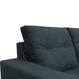 Sofá 2 Lugares Onix 1,80M para Sala Confortavel Sued Herrero:Azul Marinho - 4
