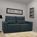 Ver imagem 1 de Sofá 2 Lugares Onix 1,80M para Sala Confortavel Sued Herrero:Azul Marinho
