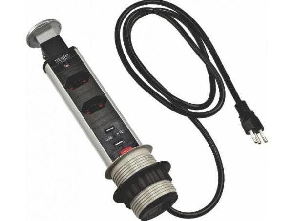Torre Multiplug Usb com 2 Tomadas Renna - 1
