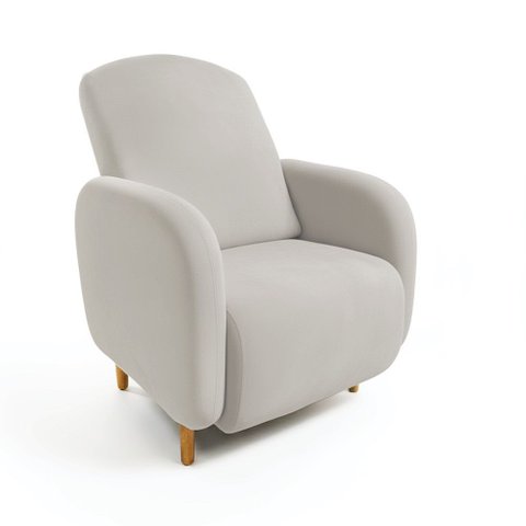 Poltrona Amamentação Madeira Jhessy Suede D03 - D'rossi