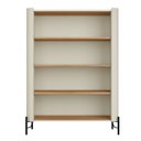 Ver imagem 4 de Cristaleira Mdf Vidro Canelado L98,5 X A134cm Louro/luna