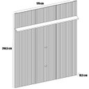 Ver imagem 4 de Painel Suspenso Piso-teto para Tv 65 Polegadas Cassio Off White