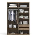 Ver imagem 2 de Guarda-Roupa Solteiro 4 Portas 2 Gavetas Internas A534 Smart Kappesberg