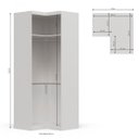 Ver imagem 3 de Guarda-Roupa Canto Modulado 1 Porta Smart Kappesberg