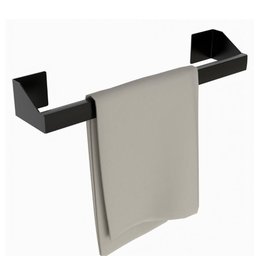 Porta Toalha de Rosto Adesivo Autocolante Preto Df - 2