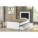 Ver imagem 1 de Cama Bibox Solteiro Luara Branco com Preto