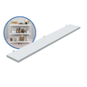 1 Prateleira Branca 70X10 Com Suporte Flutuante Mdf  Organizadora Decoração Cozinha Quarto Banheiro - 2