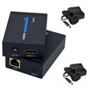 Ver imagem 3 de Extensor Hdmi Cat5 Cat6 Hdmi 1080p 60 Metros de Alcance Fontes Bivolt