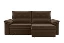 Ver imagem 4 de Sofá Aspen 1,80m Retrátil e Reclinável Suede Marrom Xflex Sofás