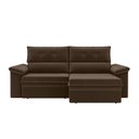 Ver imagem 3 de Sofá Aspen 1,80m Retrátil Reclinável Suede Marrom Xflex Sofás