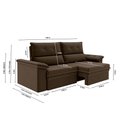 Ver imagem 2 de Sofá Aspen 1,80m Retrátil Reclinável Suede Marrom Xflex Sofás