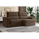 Ver imagem 5 de Sofá Aspen 1,80m Retrátil Reclinável Suede Marrom Xflex Sofás