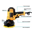 Ver imagem 3 de Maquina Polidora Lixadeira 700w Carro Metal Granito Portatil Polimento Politriz Polir Lixar Ferramen