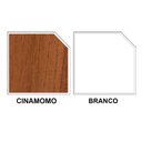 Ver imagem 7 de Buffet Aparador 4 Portas com Pés em Madeira Áurea:branco/cinamomo