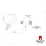 Torneira Jardim/tanque Abs Cromada Parede Concept Metais 01130 - 4